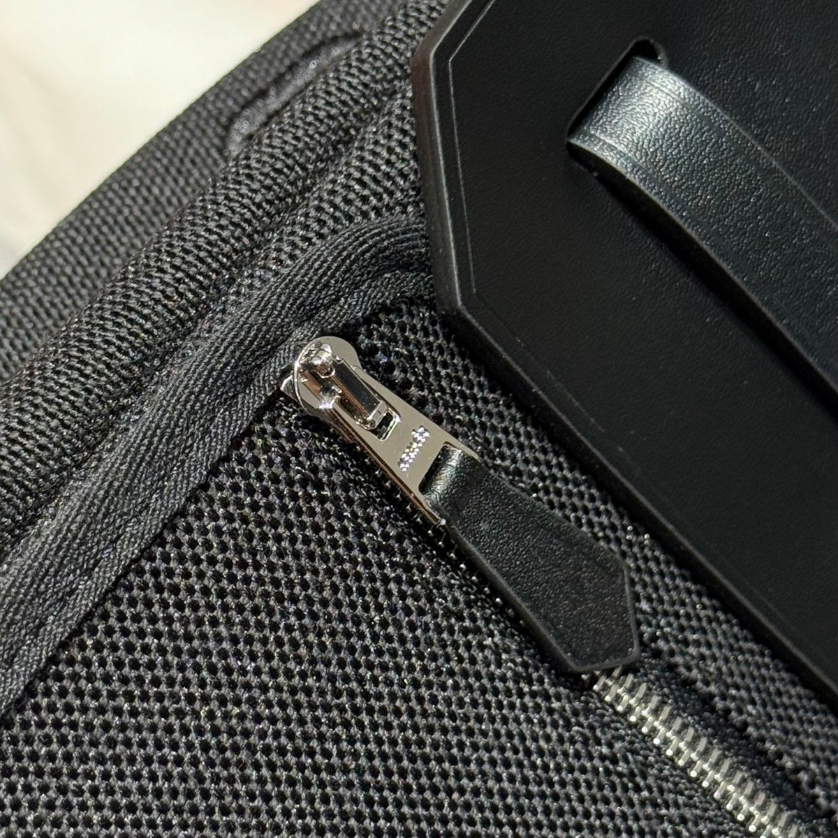 HERMES 25S MINI HERBAG 20 IN FULL BLACK CANVAS SILVER HARDWARE