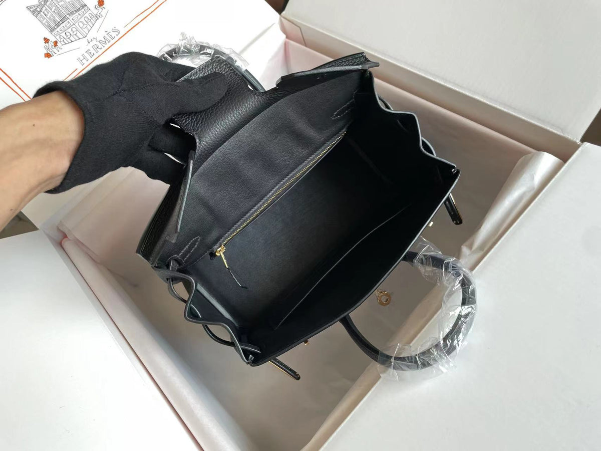BIRKIN 25 BAG IN BLACK CALFSKIN WITH COLORFUL STICKER (MADE-TO-ODER)