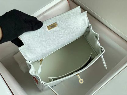BIRKIN 25 BAG IN WHITE CALFSKIN WITH COLORFUL STICKER (MADE-TO-ODER)