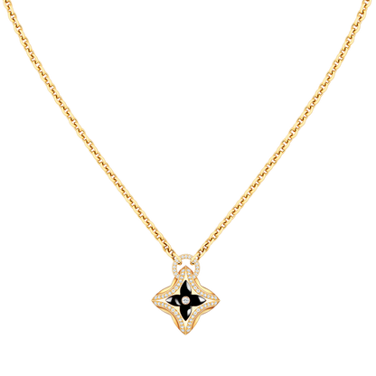 [Liorra]STAR PEDANT PINK GOLD DIAMOND NECKLACE