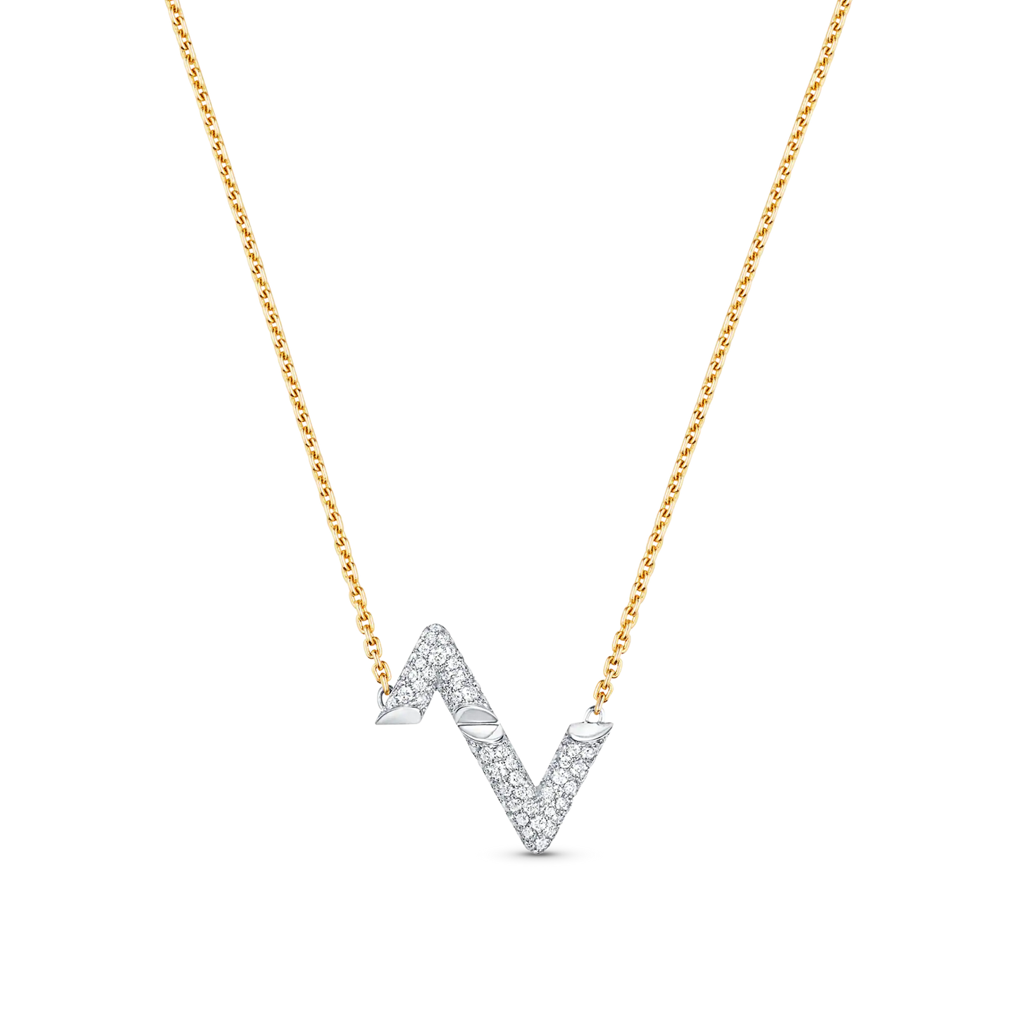 [Liorra]VOLT SILVER DIAMOND PEDANT NECKLACE