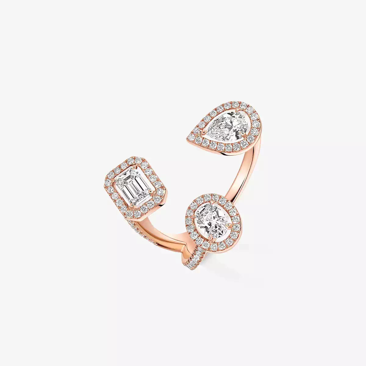 [[Liorra] Diamond Ring 0,25ct My Twin Trilogy