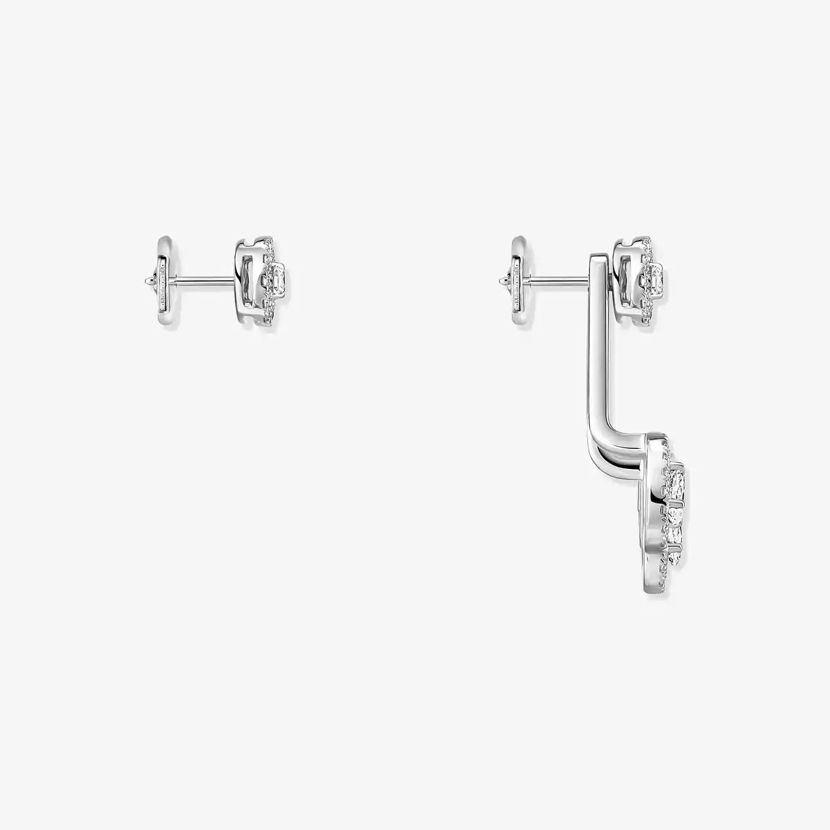 [Liorra] My Twin Trio  Diamond Earrings