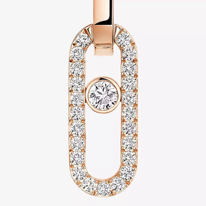 [Liorra]Move Link Diamond Earrings