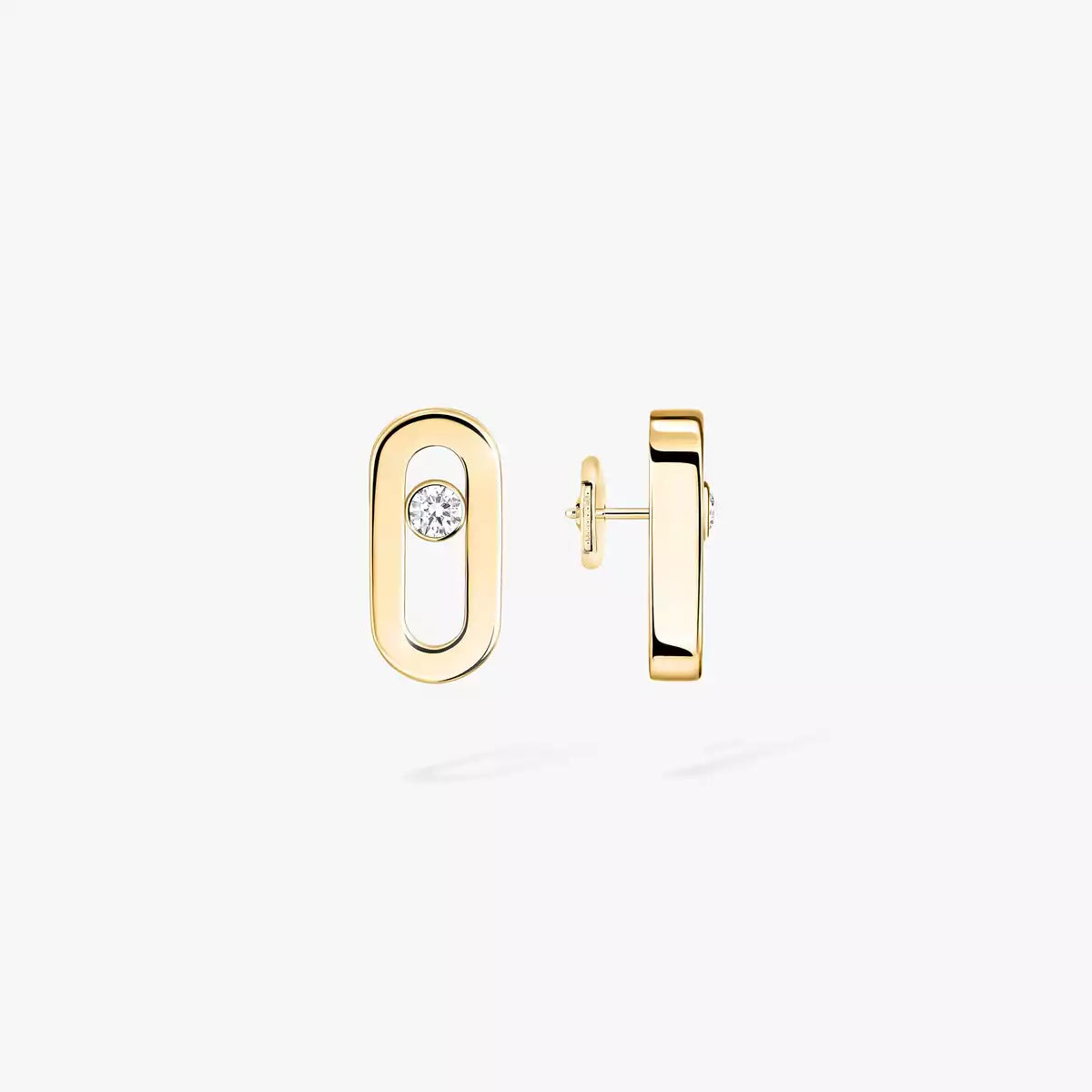 [Liorra]Move Uno Diamond Stud Earrings