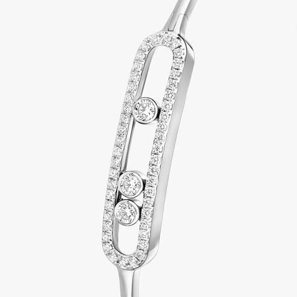 [Liorra]Move Pavé Diamond Bangle Bracelet M