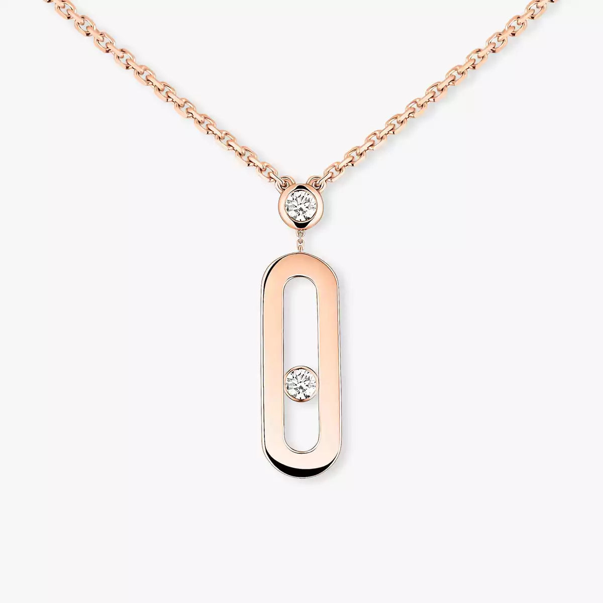 [Liorra] Move Uno Gold Diamond Long Necklace