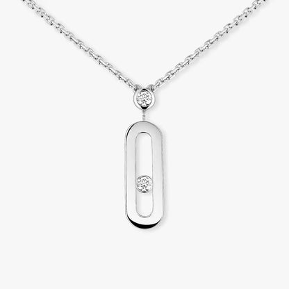 [Liorra] Move Uno Gold Diamond Long Necklace