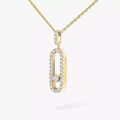 [Liorra]Move Uno Diamond Necklace in Rose Gold