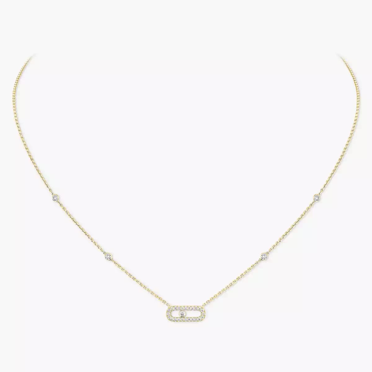 [Liorra]Diamond Necklace Move Uno