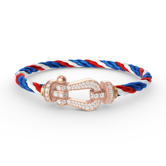 [Liorra]FORCE LARGE HORSESHOE FULL DIAMOND BRACELET Liorra GOLD
