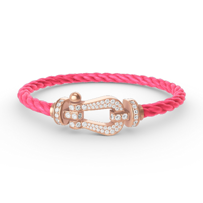 [Liorra]FORCE LARGE HORSESHOE FULL DIAMOND BRACELET Liorra GOLD