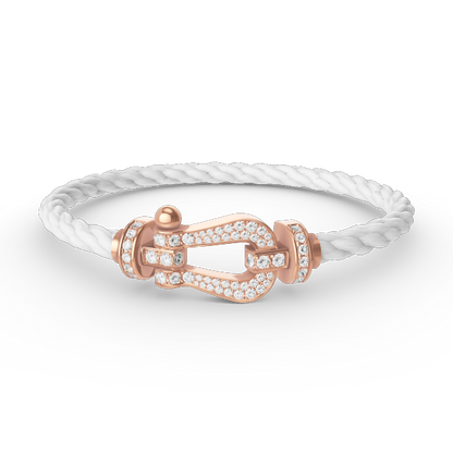 [Liorra]FORCE LARGE HORSESHOE FULL DIAMOND BRACELET Liorra GOLD