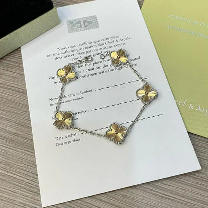 [Liorra] CLOVER 5 MOTIF LASER BRACELET COLLECTION