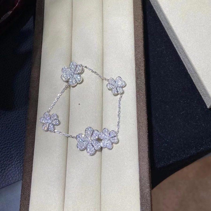 [Liorra]FRIVOLE SILVER 5 FLOWERS BRACELET