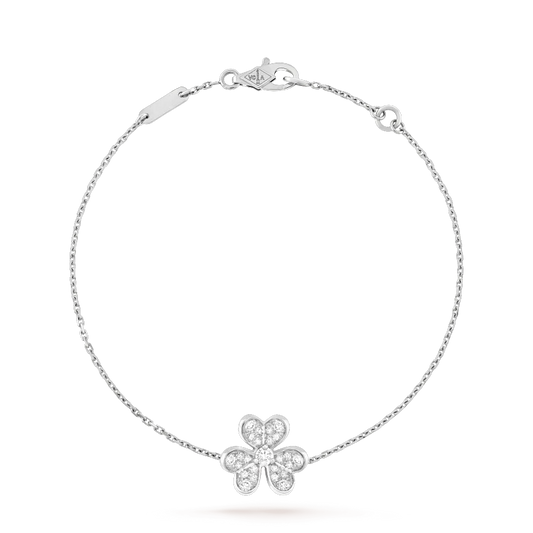 [Liorra]FRIVOLE SILVER FLOWER DIAMOND BRACELET