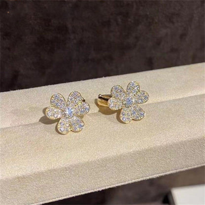 [Liorra]FRIVOLE GOLD FLOWER DIAMOND EARRINGS