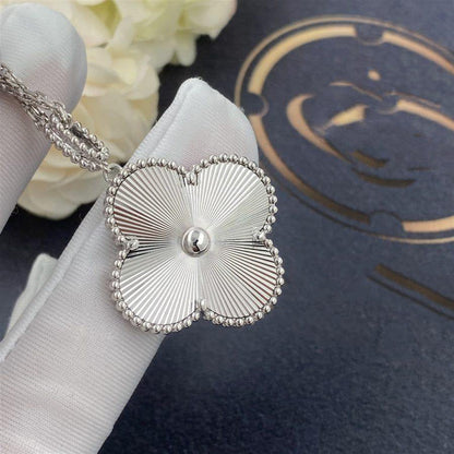 [Liorra]CLOVER 25MM SILVER BIG CLOVER NECKLACE
