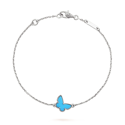 [Liorra]BUTTERFLY TURQUOISE BUTTERFLY BRACELET SILVER