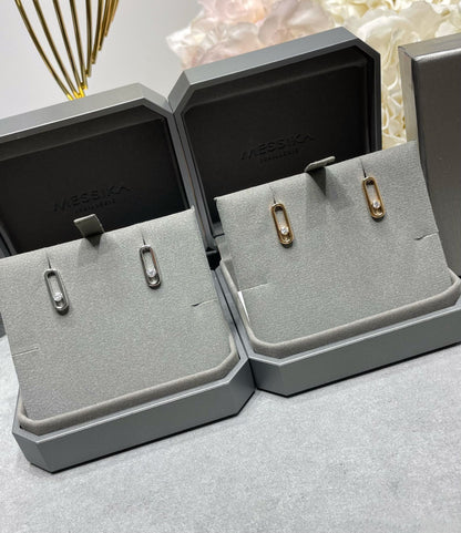 [Liorra]MOVE UNO SMALL 1 DIAMOND EARRINGS