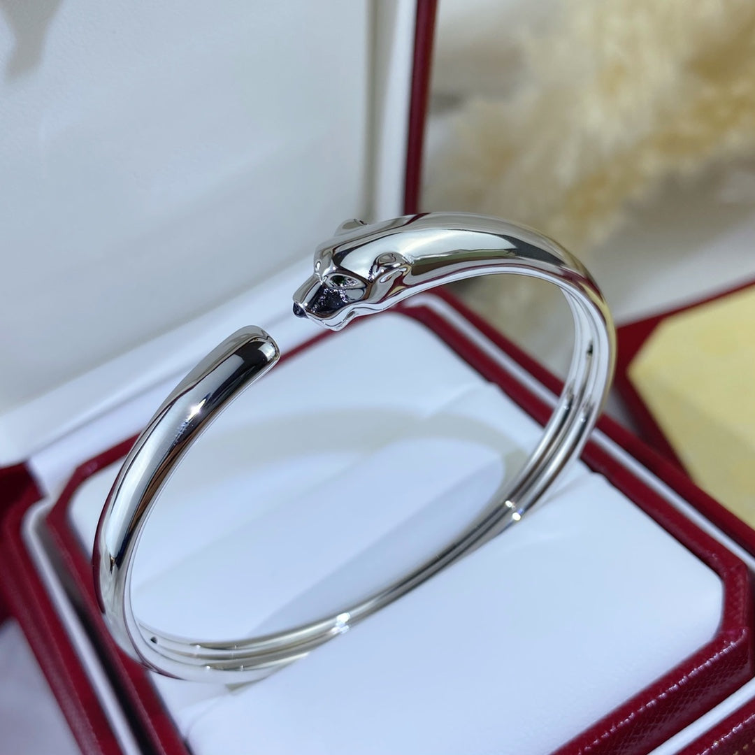 [Liorra]PANTHERE SILVER OPEN BRACELET