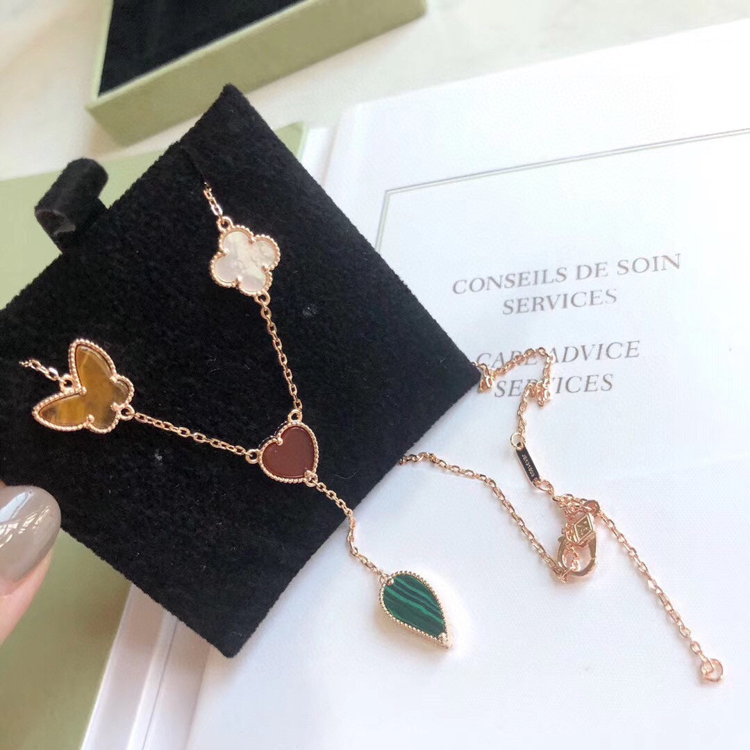 [Liorra]LUCKY SPRING 4 MOTIFS Liorra GOLD NECKLACE