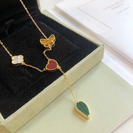 [Liorra]LUCKY SPRING 4 MOTIFS Liorra GOLD NECKLACE