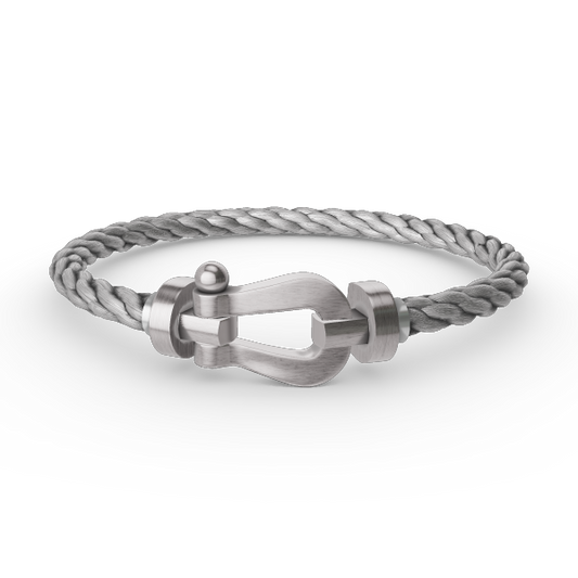 [Liorra]FORCE LARGE HORSESHOE NO DIAMOND BRACELET SILVER