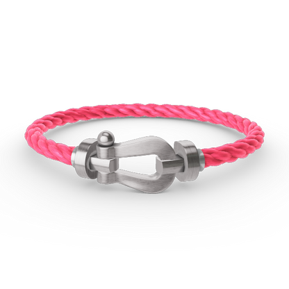 [Liorra]FORCE LARGE HORSESHOE NO DIAMOND BRACELET SILVER