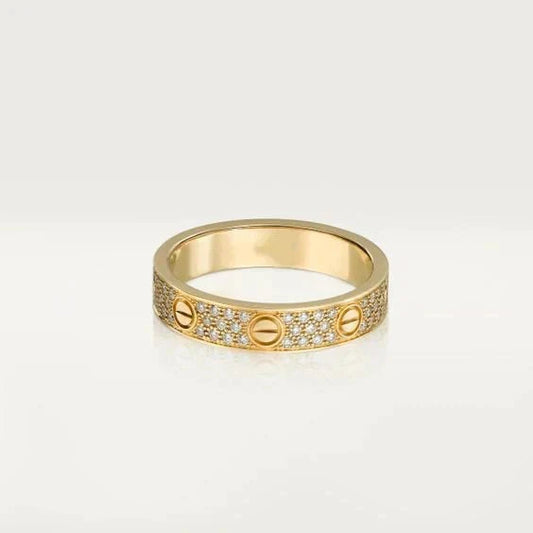 [Liorra]LOVE RING 3.6MM DIAMOND PAVED